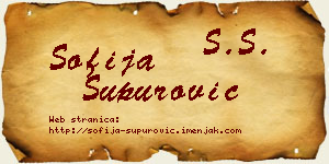 Sofija Supurović vizit kartica
